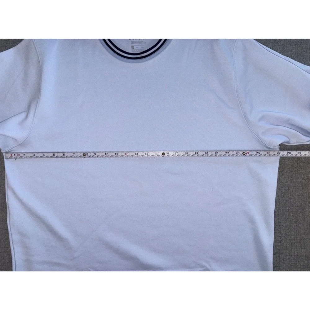 Nike Dri-FIT Mens 2XL Light Blue Long Sleeve Training Shirt Sweatshirt Golf Crew